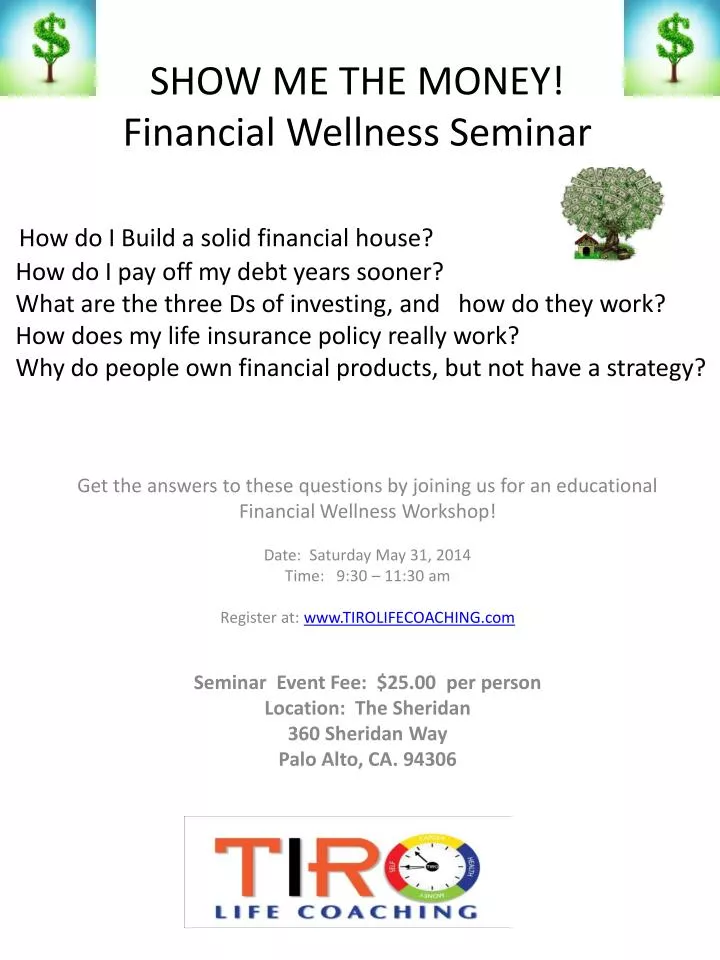 show me the money financial wellness seminar