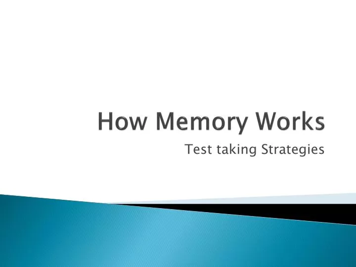 how memory works