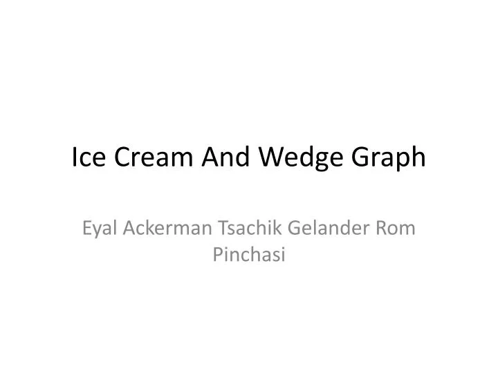 ice cream and wedge graph