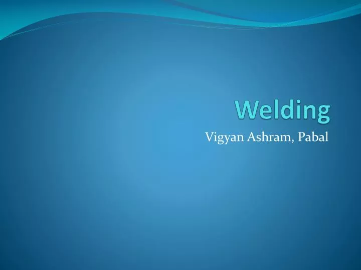 welding