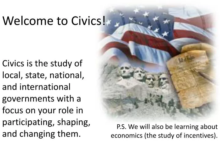 welcome to civics