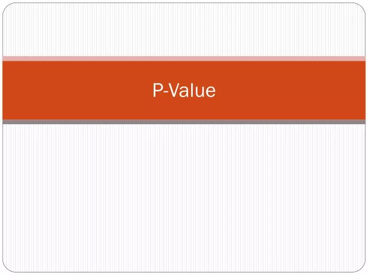 p value
