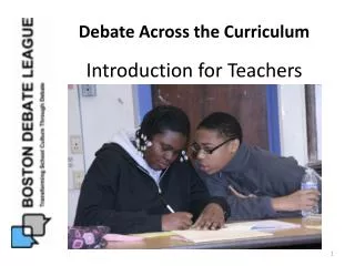 Debate Across the Curriculum