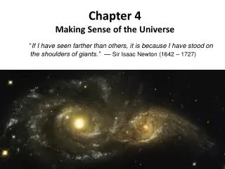 Chapter 4 Making Sense of the Universe