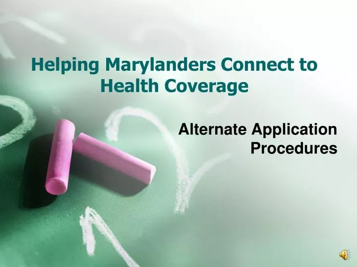 helping marylanders connect to health coverage