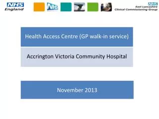 Accrington Victoria walk-in centre vigil staged