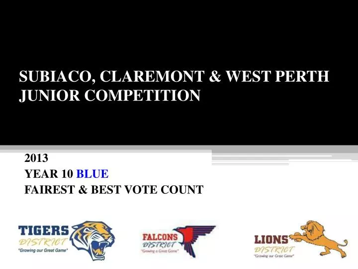 subiaco claremont west perth junior competition
