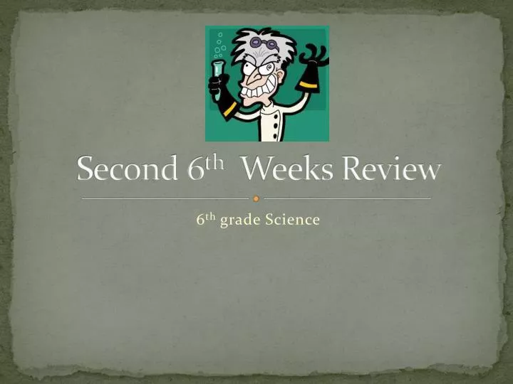 second 6 th weeks review