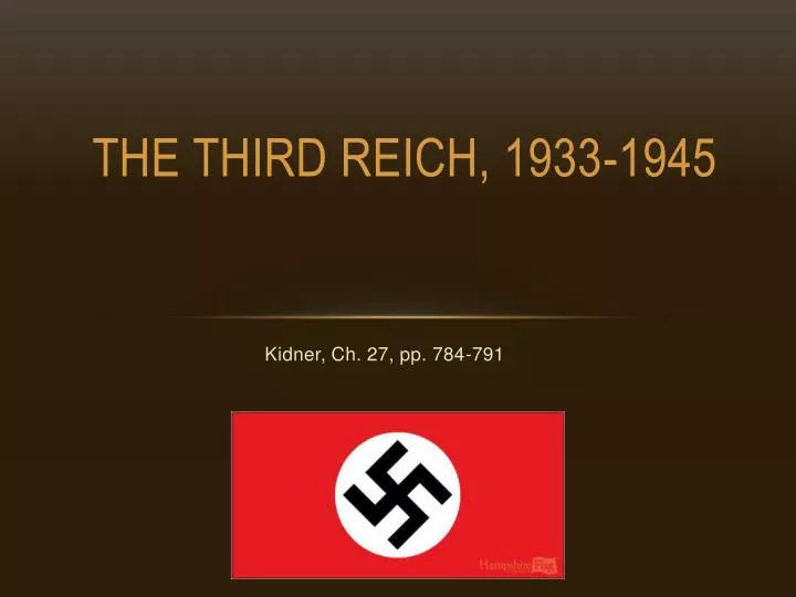 the third reich 1933 1945