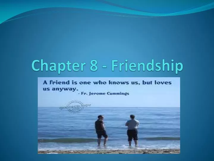 chapter 8 friendship