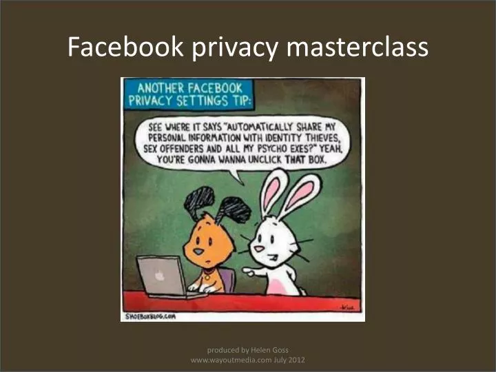 facebook privacy masterclass