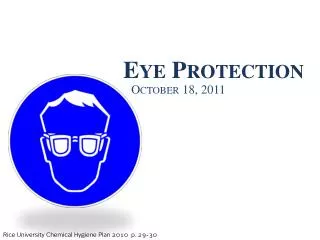 Eye Protection