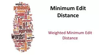 Minimum Edit Distance