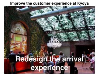 Improve the customer experience at Kyoya Properties.