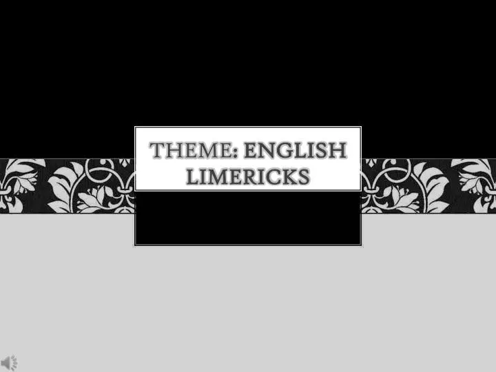 theme english limericks