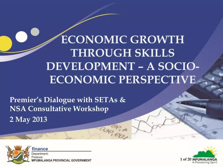 economic growth through skills development a socio economic perspective