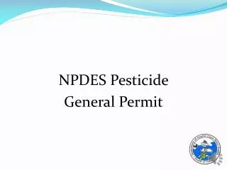 NPDES Pesticide General Permit