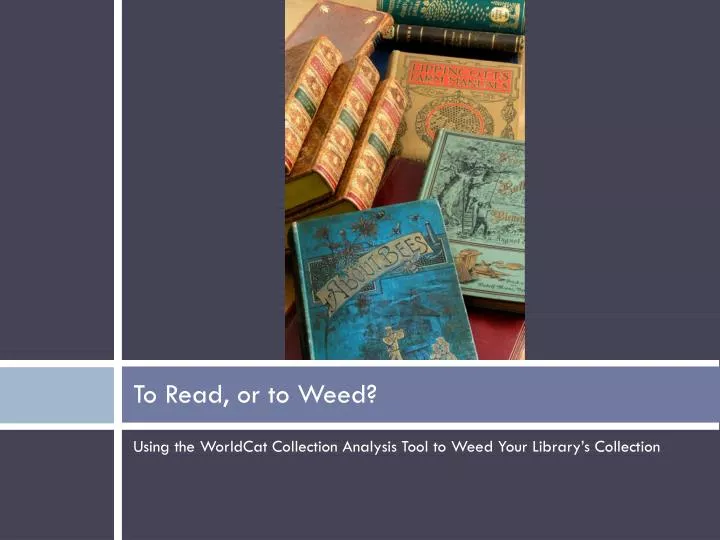 to read or to weed