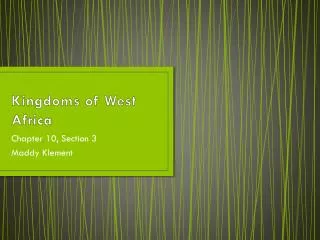 kingdoms of west africa