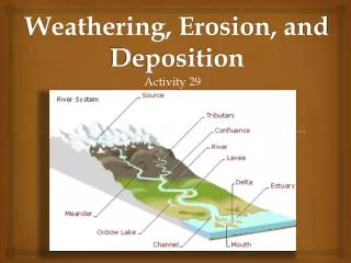 Weathering, Erosion, and Deposition