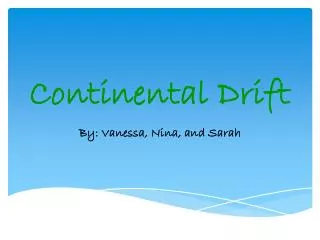 continental drift