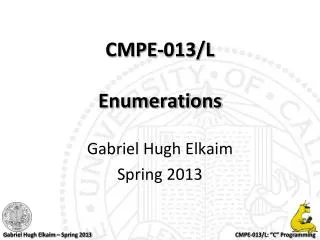 CMPE-013/L Enumerations
