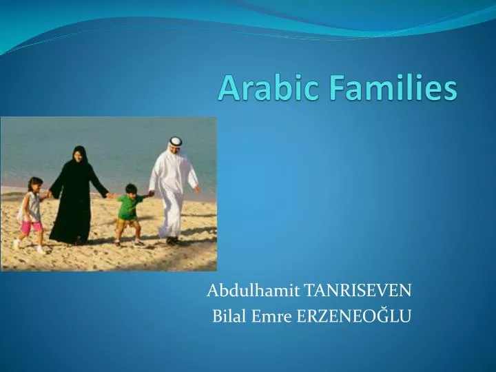 arabic families
