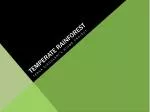 Temperate Rainforest - slide 1