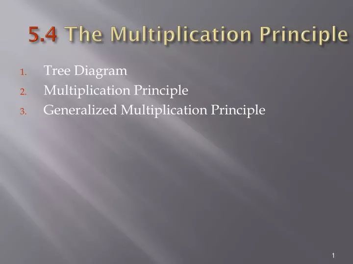 5 4 the multiplication principle