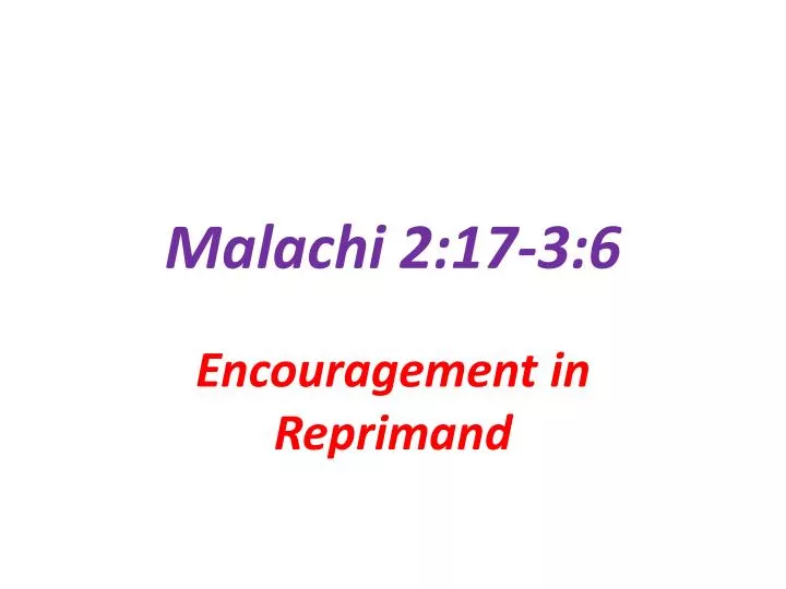 malachi 2 17 3 6
