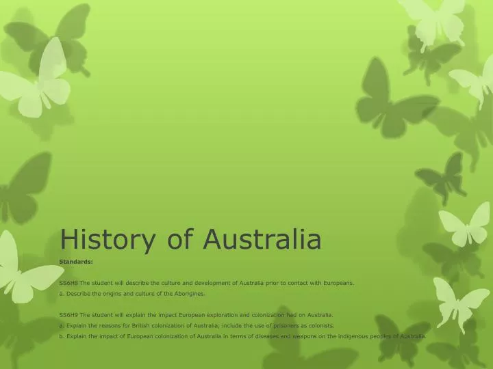 history of australia