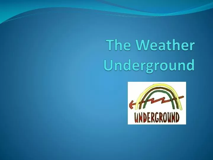 the weather underground