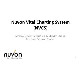 Nuvon Vital Charting System (NVCS)