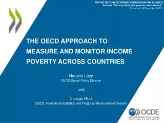 The OECD approach to MEASURE and monitoR INCOME poverty ACROsS COUNTRIES