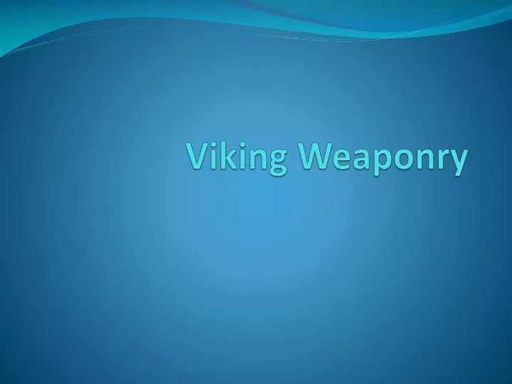 viking weaponry