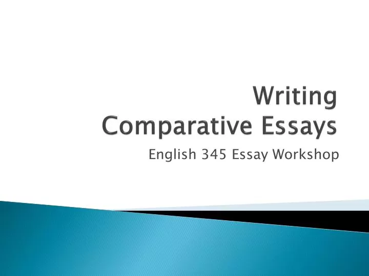 writing comparative essays