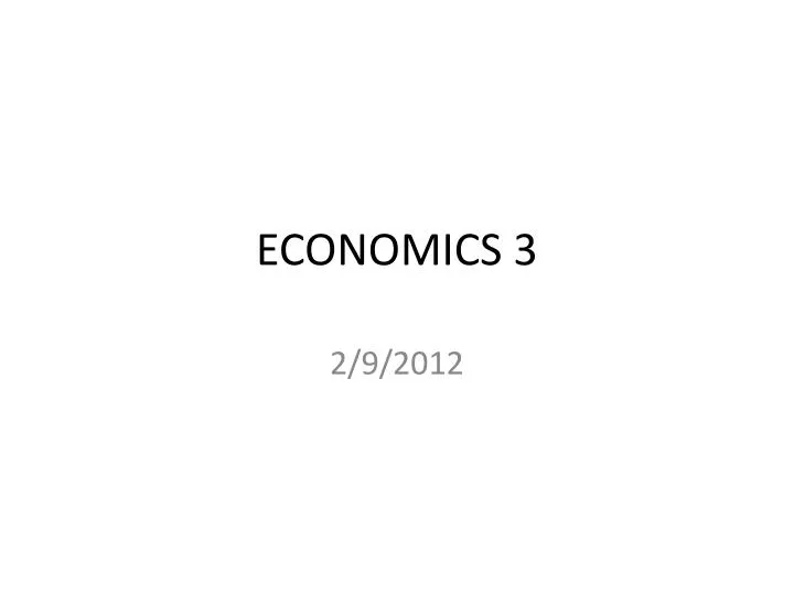 economics 3