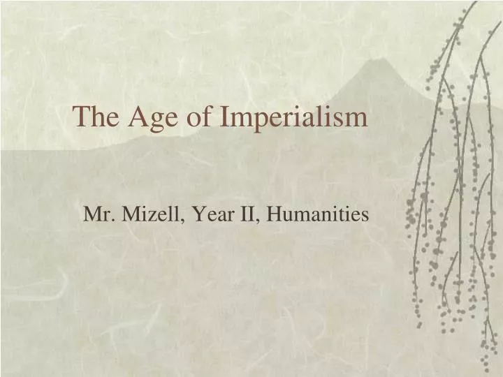 the age of imperialism