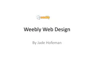 Weebly Web Design