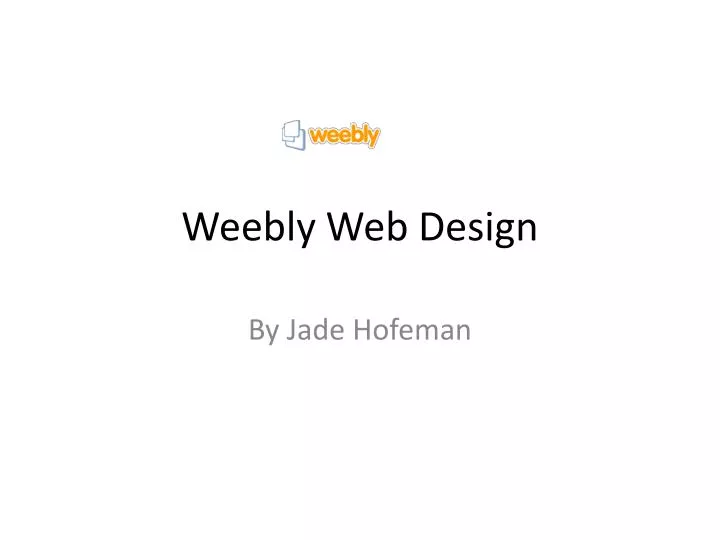 weebly web design