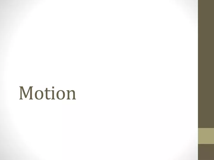 motion