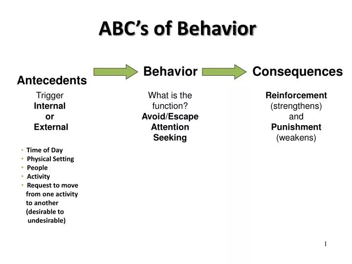 abc s of behavior