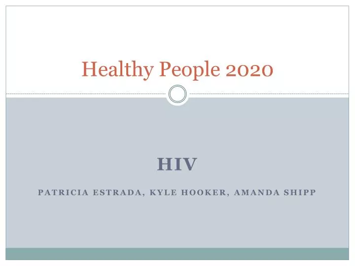 healthy people 2020