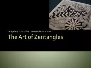 The Art of Zentangles