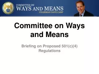 Committee on Ways and Means