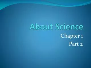 About Science