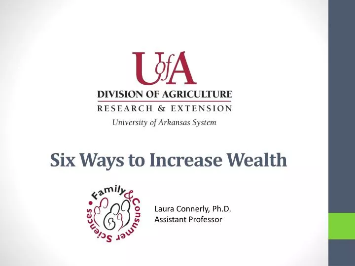 six ways to increase wealth