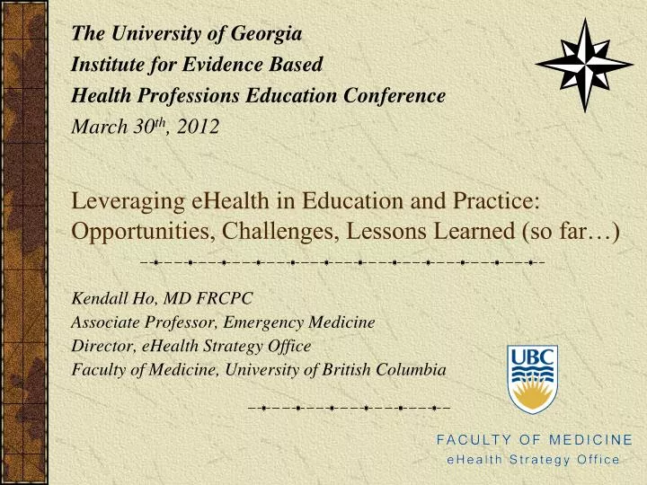 leveraging ehealth in education and practice opportunities challenges lessons learned so far
