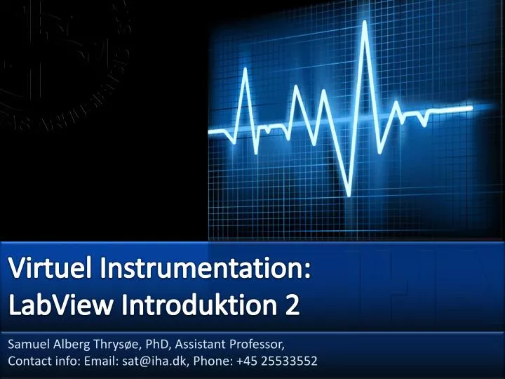 virtuel instrumentation labview introduktion 2
