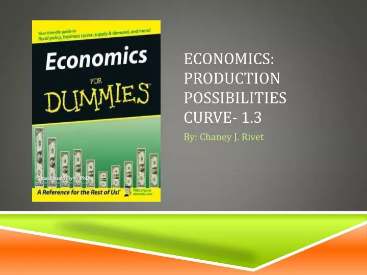 economics production possibilities curve 1 3